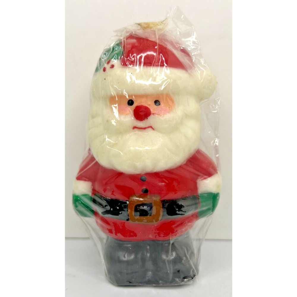 Vintage Robert Alan‎ Santa Claus Candle New in Packaging 4" SKU H595